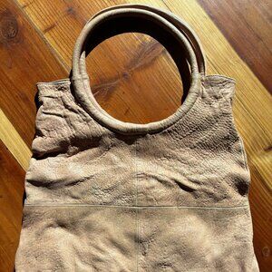 Leather Tote - Round Handle - Anthropologie